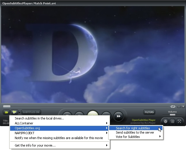 OpenSubtitles MKV Player 4.3.6.9 Portable (Multi) Screenshot1