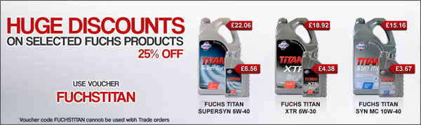 Buy 5L Fuchs Titan Race & get 1L Free  Fuchstitanmarch