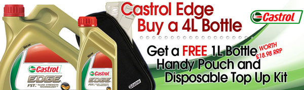 Castrol Edge - Buy 4L get 1L FREE & a handy boot pouch Marchcastrol