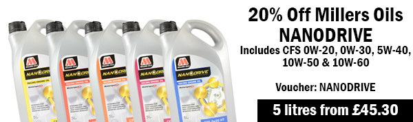 20% Off Millers NANODRIVE CFS Engine Oils Nanodriveoctober