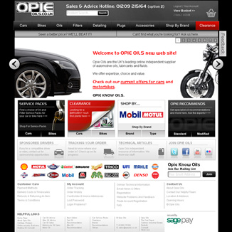 Opie Oils New Web Site Launch - Feedback Please Screenshot