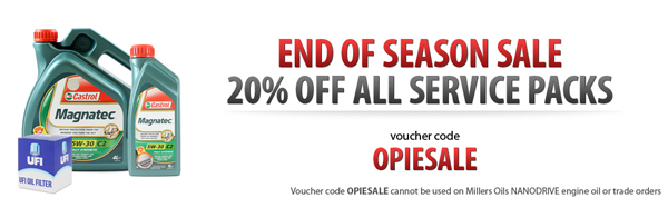 20% Off End Of Season Sale | Code: OPIESALE Servicepack2014