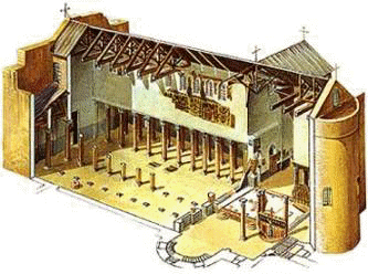 كنيسة المهد بيت لحم Church_of_nativity_model