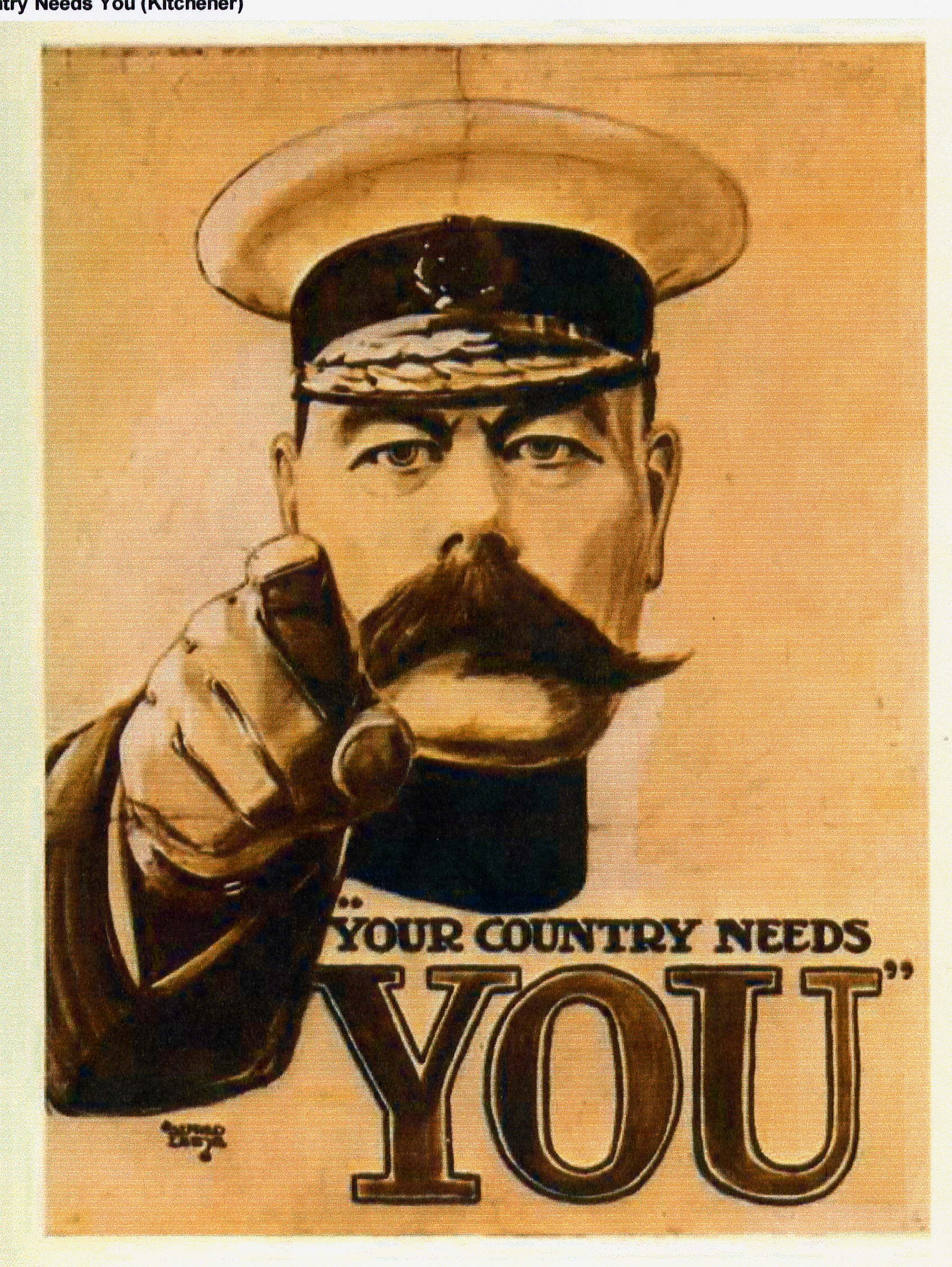 LORD KITCHENER "Your Country Needs You" Vintage Propaganda Poster A1A2A3A4Sizes 