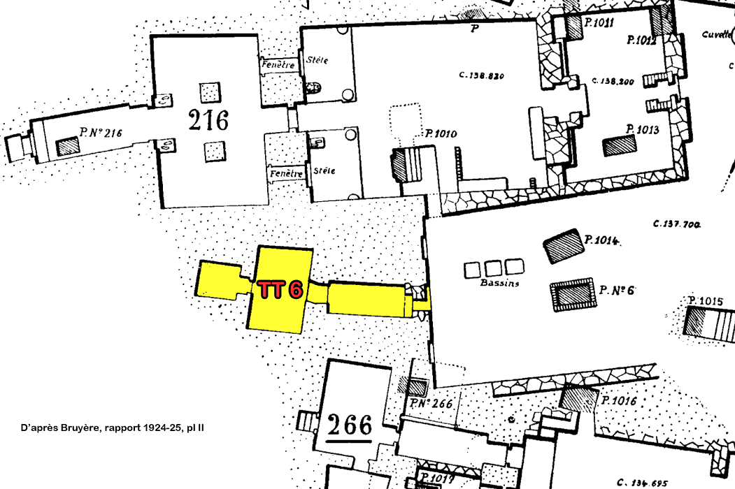 tumba tebana de Neferhotep Neferhotep_tt6_bruyere_1924_pl_II