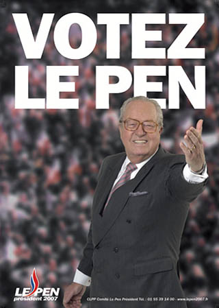 Les affiches de campagne (Sourires) Lepen