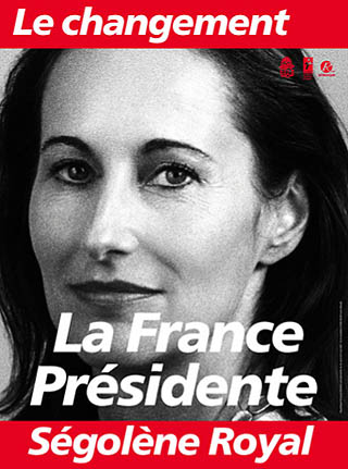 Les affiches de campagne (Sourires) Royal