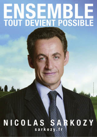 Les affiches de campagne (Sourires) Sarkozy