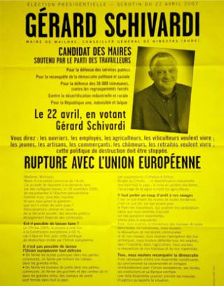 Les affiches de campagne (Sourires) Schivardi