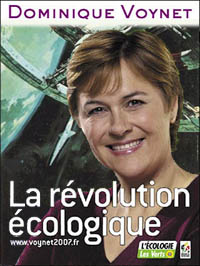 Les affiches de campagne (Sourires) Voynet-blague