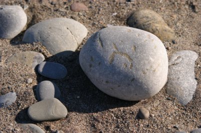 This is your place in the universe Rock-on-beach-small