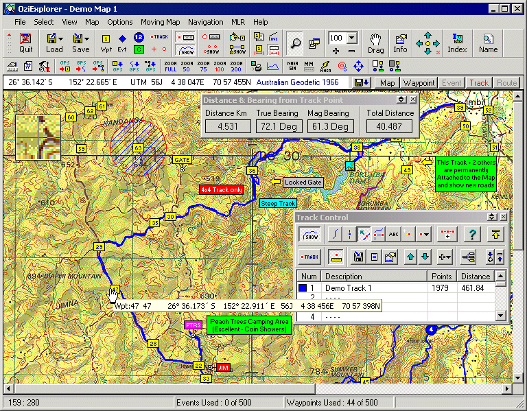 OziExplorer 3.95.5m mapas digitales Ml full Screen1