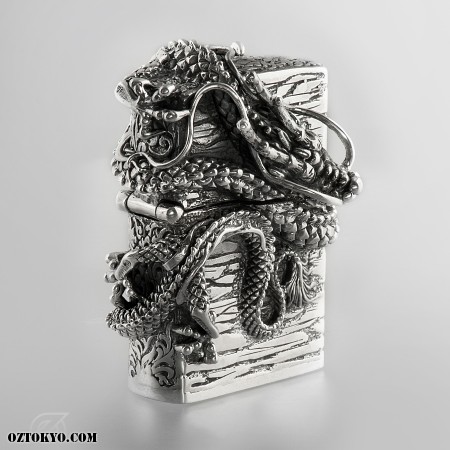 Items: Lighters [Done] Custom_silver_zippo_lighter_dragon_design_oz_abstract_tokyo_z12_up_right