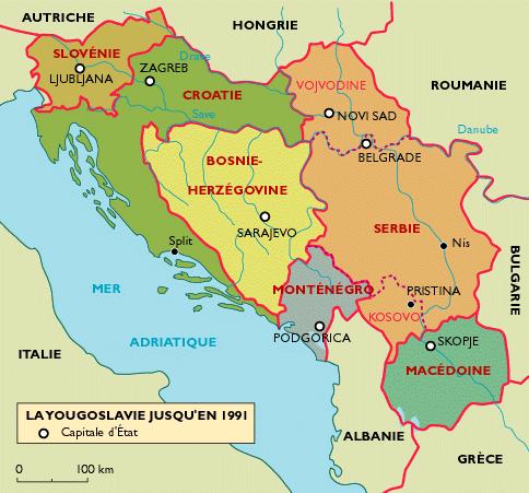 guerre dans les Balkans Balkans1991