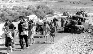 هل القضية الفلسطينية قضية إسلامية فقط؟ Palestinians-leaving-Galilee-1948-300x175