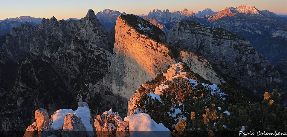 Raccontare le Dolomiti  Tramonto-croda-bianca