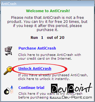 AntiCrash 3.6.1 لتصليح مشاكل الجهاز والشاشة الزرقاء Tssgel