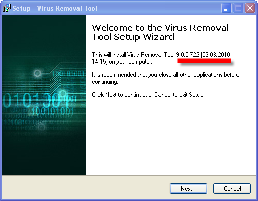 لتنظيف الجهاز والقضاء على الفايروسات Kaspersky Virus Removal Tool 9.0.0.722 [03.03.2010] Versionx