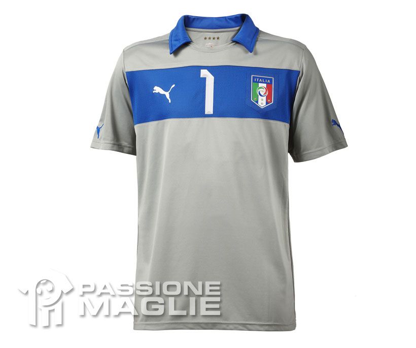 Itália - Uniforme Titular - Euro 2012 Portiere-grigio-italia