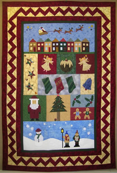 خداديات  دي ولا  لوحات من إبداعات الباتشورك Christmas%20quilt