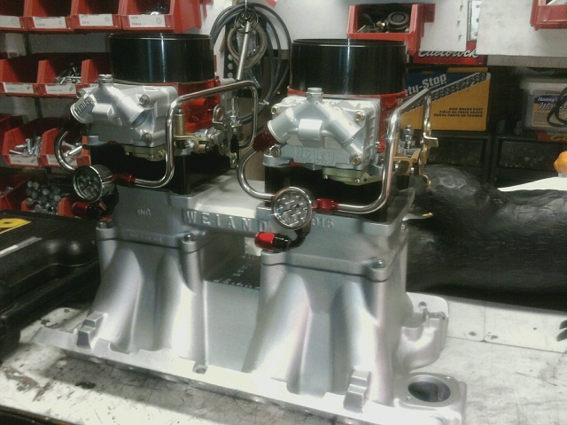 429/460 Weiand Tunnel ram plus two K&N velocity stacks. SOLD!!!!!! Tr003