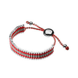 Links of London Friendship Bracelet - Silver and Red