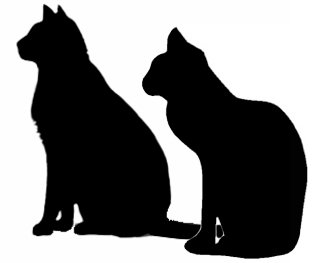 Rainy's Character Idea Dump Sitting-cat-silhouettes