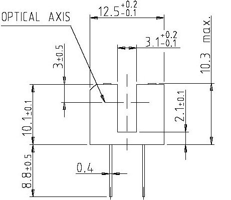 Schema to connect detector to Phidget 8/8/8 TCST2000