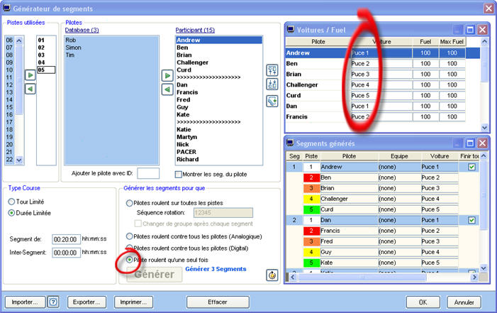 Configuration pour club de modélisme Ambracesetting