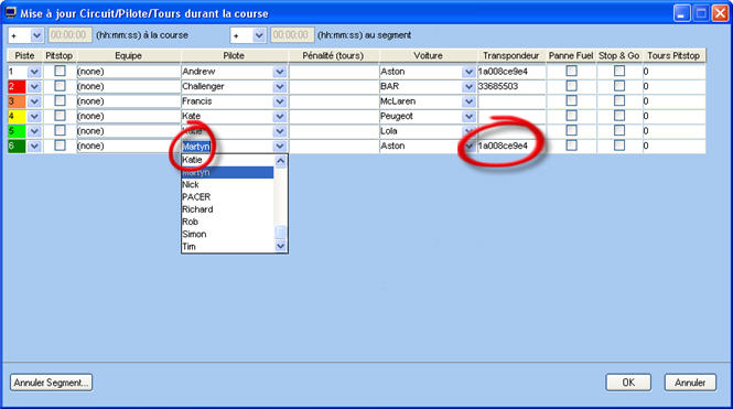 Configuration pour club de modélisme Majcourse