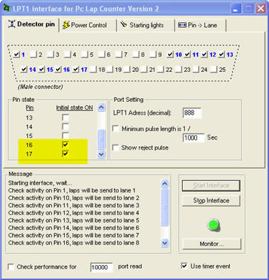 Map LPT pin to a specify lane Pin16_17