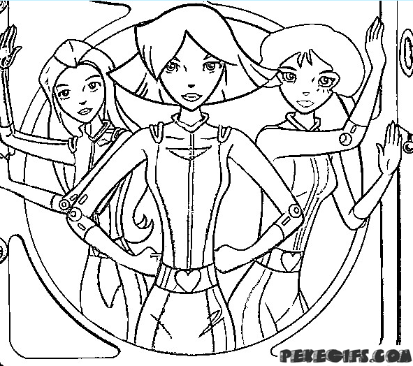 صور الجاسوسات للتلوين Totally-Spies6