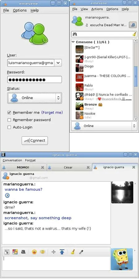 بورتابل هوتميل msn Emense – MSN Portable Messenger Emesene