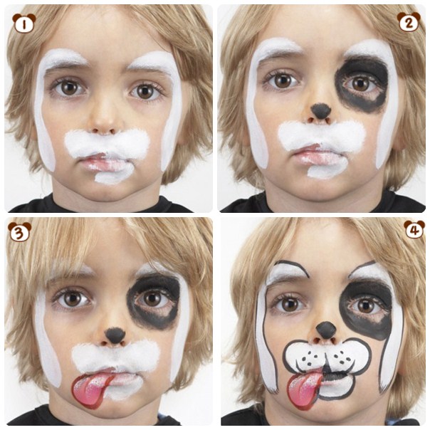 MAQUILLAJE INFANTIL, PERRO Maquillaje-infantil-paso-a-paso