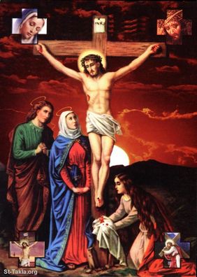 صلوات لكلّ يوم من أيّام الأسبوع اكراما لدم يسوع الثمين  Normal_www-St-Takla-org___Jesus-Crucifixion-09