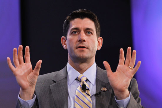 Into the hands of Paul Ryan (Mitt Romney's vice presidential nominee) PaulRyan052511
