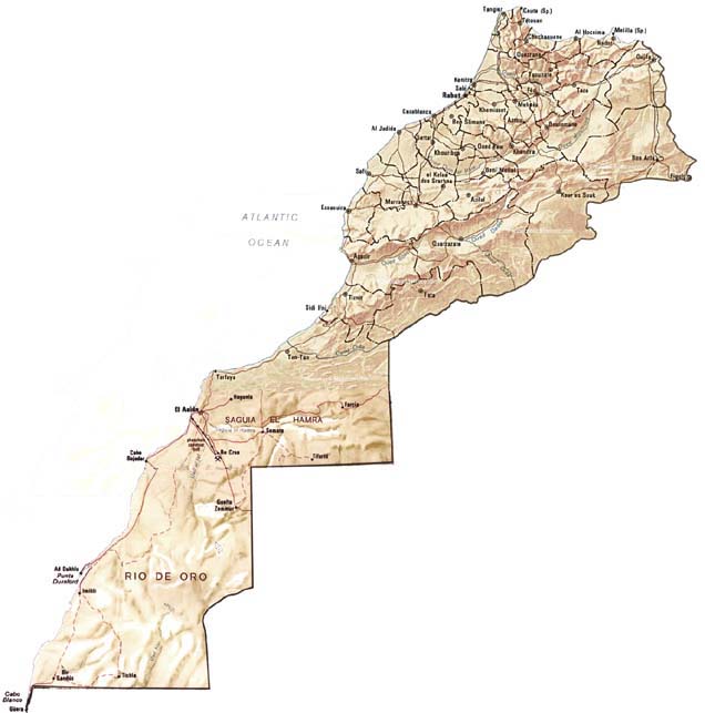 موقع يساعدك على العثور على عناوين وأرقام الهواتف في جميع بلدان العالم. Mapofmorocco2