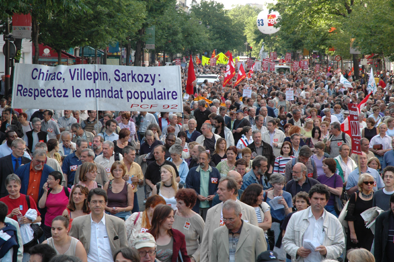 Pour une Europe dmocratique et sociale: rassemblement le 16 16juin05manif057