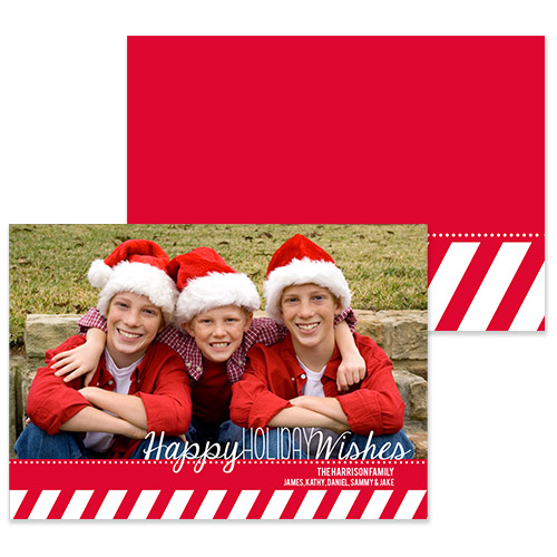 Picaboo: 50% Off Custom Holiday Cards = Only 40¢ Per Card + FREE Shipping  Candy_cane_wishes