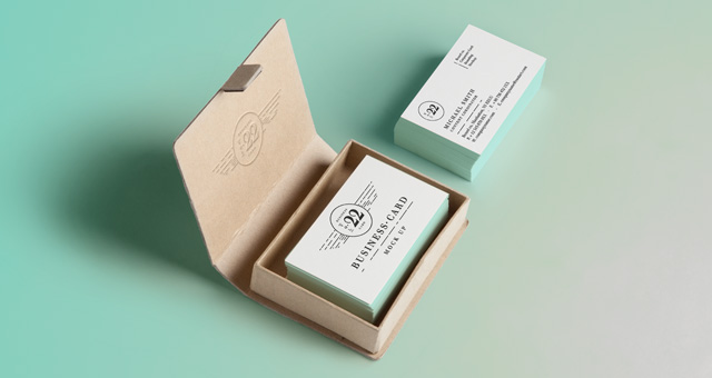 [PSD] Mockup de cartão de visitas em elegante caixa de papelão (photoshop) 001-business-card-mockup-vol-22-box-brand-psd