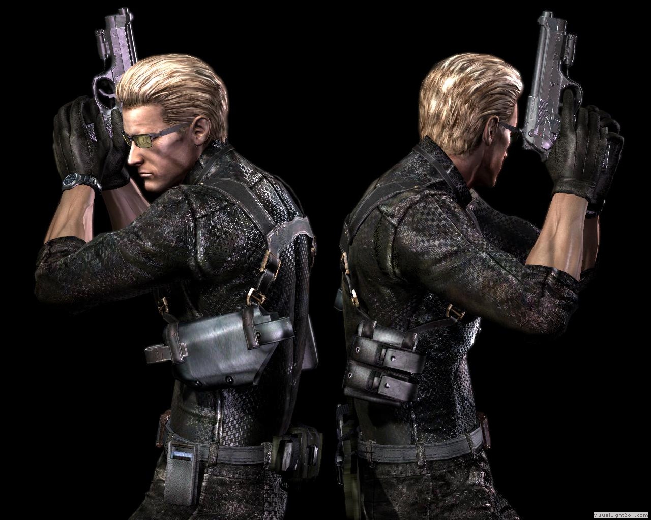 Resident Evil 1 Remaster HD - Albert Wesker Midnight Wesker_model__frnt_to_bck_2_by_dragonkeeper333