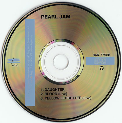 Pearl Jam - Vs Singles Daughter_US_34K77938_Disc_small