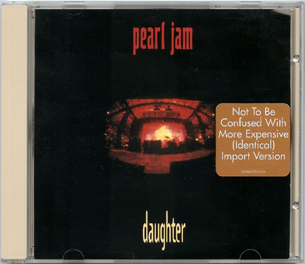 Pearl Jam - Vs Singles Daughter_US_34K77938_Front_small