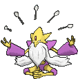 Disponível sprites shinys animados de Pokémon X/Y Alakazam-mega