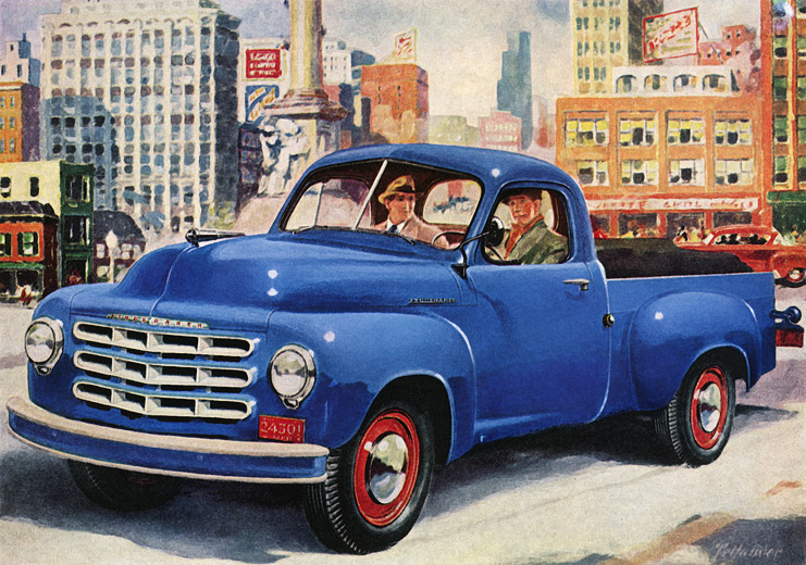 immatriculation Studebaker_truck_1953_blue_0