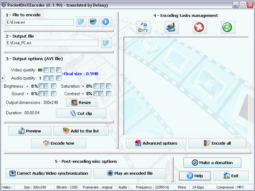 PocketDivX Encoder 0.3.60 0