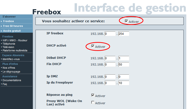 [Général / Livebox - Freebox] Configurer sa connexion Wi-Fi avec la DS Freebox-02