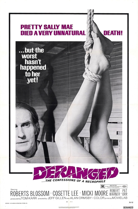 PELÍCULAS SOBRE ASESINOS EN SERIE (REALES O NO)   Deranged_poster