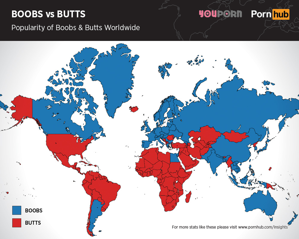 Boobs v Butts - an in-depth study Pornhub-boobs-versus-butts-searches-worldwide