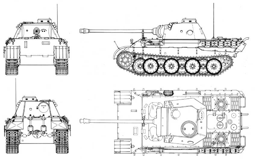 LOS "PANZER" ALEMANES - Página 2 Panther_ausf_d_esq